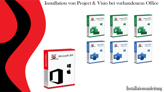 Installation von Project & Visio bei vorhandenem Office