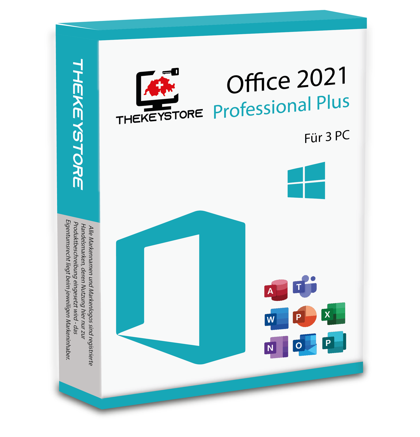 Microsoft Office 2021 Professional Plus - Für 3 PC - TheKeyStore Schweiz