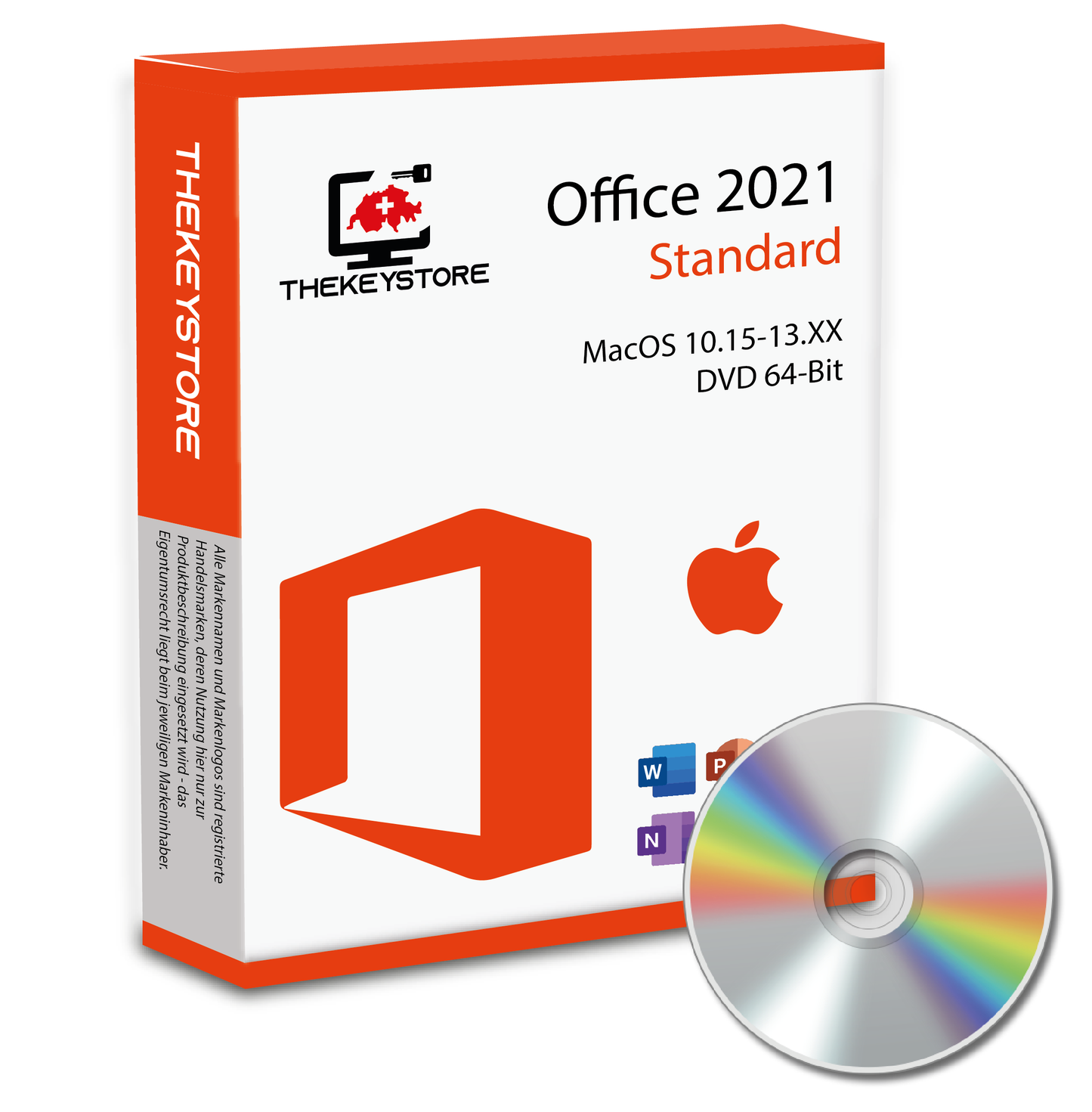 Microsoft Office 2021 Standard MacOS 10.15-13.XX - TheKeyStore Schweiz