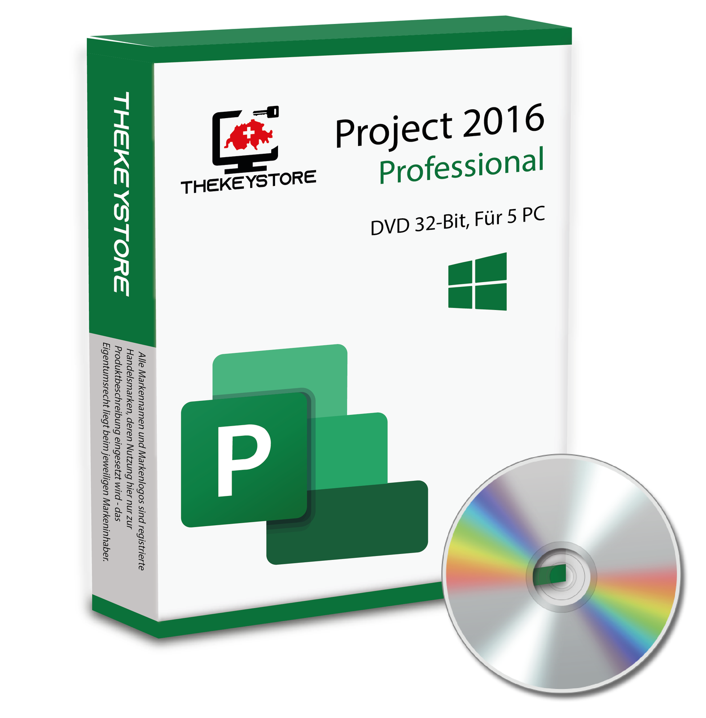 Microsoft Project 2016 Professional - Für 5 PC - TheKeyStore Schweiz