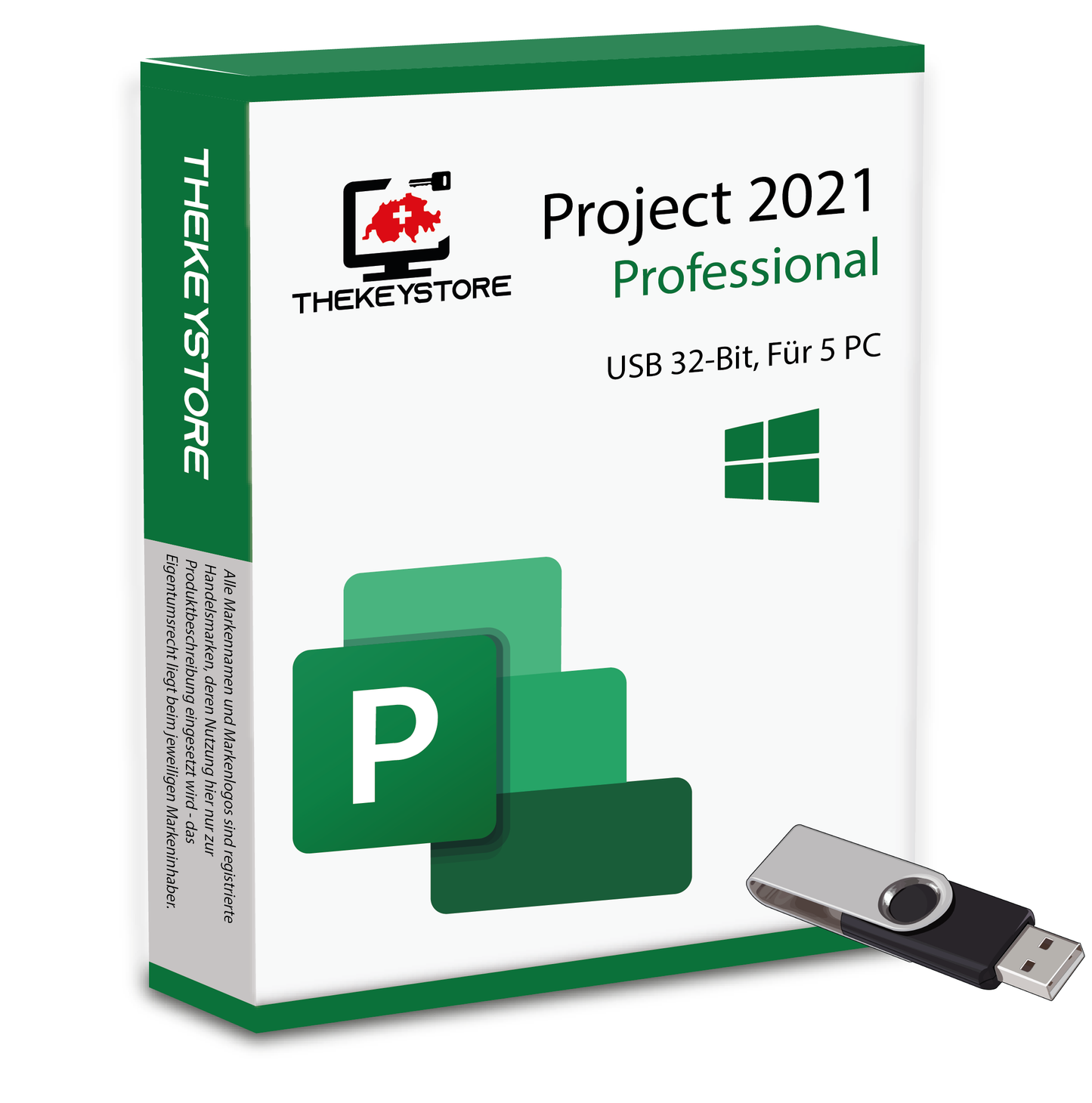 Microsoft Project 2021 Professional - Für 5 PC - TheKeyStore Schweiz