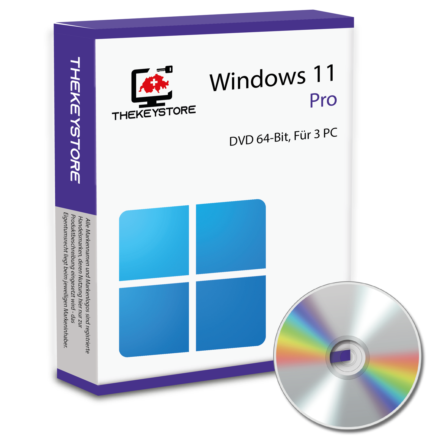 Microsoft Windows 11 Pro - Für 3 PC - TheKeyStore Schweiz