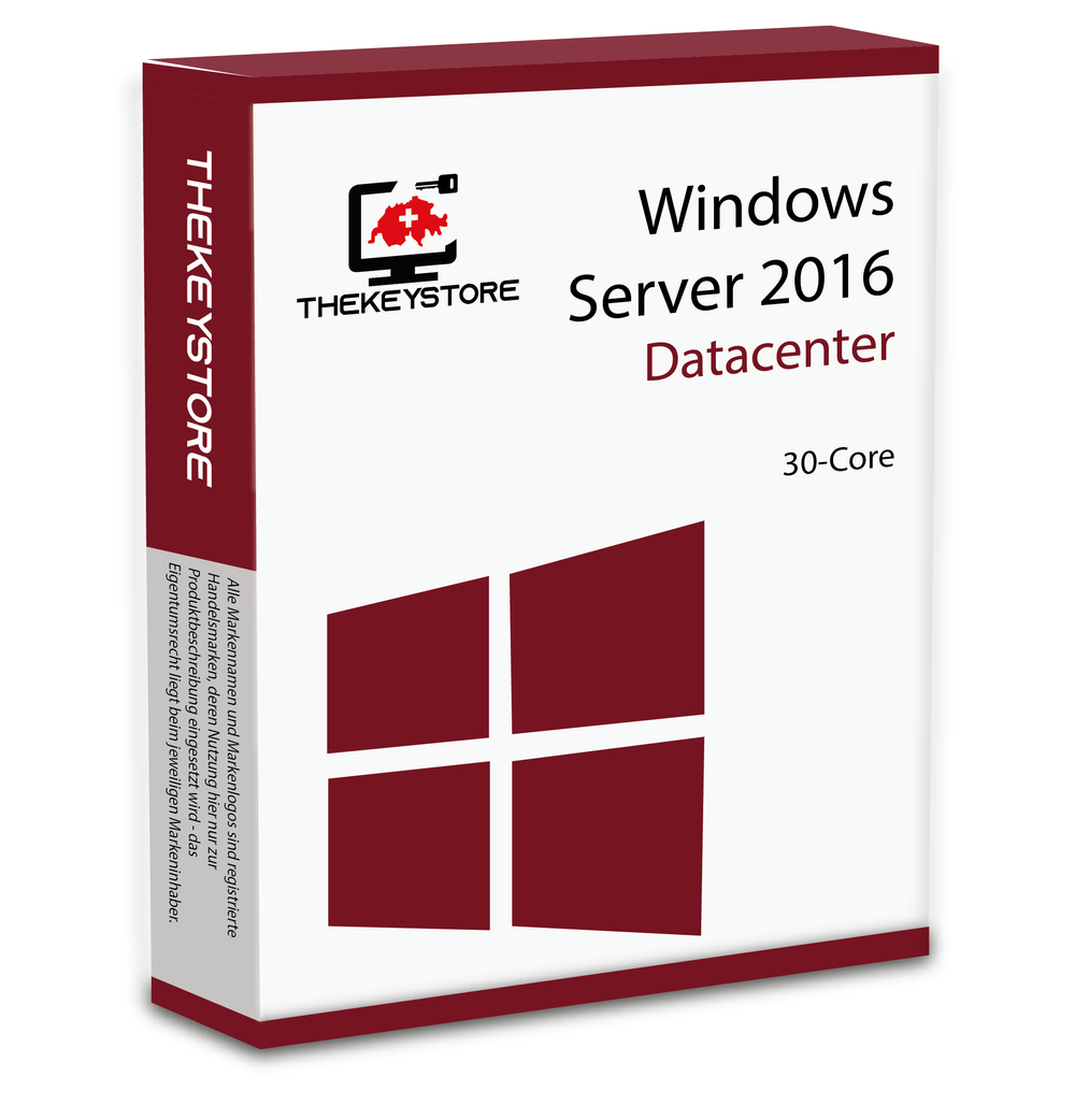 Microsoft Windows Server 2016 Datacenter 30-Core