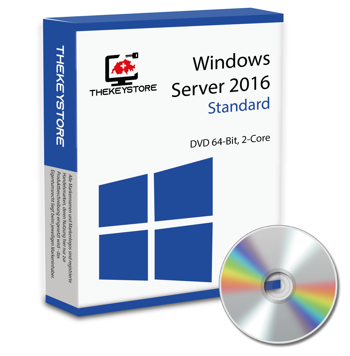 Microsoft Windows Server 2016 Standard 2-Core - TheKeyStore Schweiz