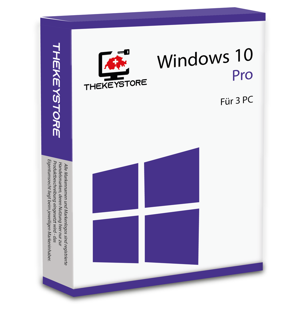 Microsoft Windows 10 Pro für 3 PC