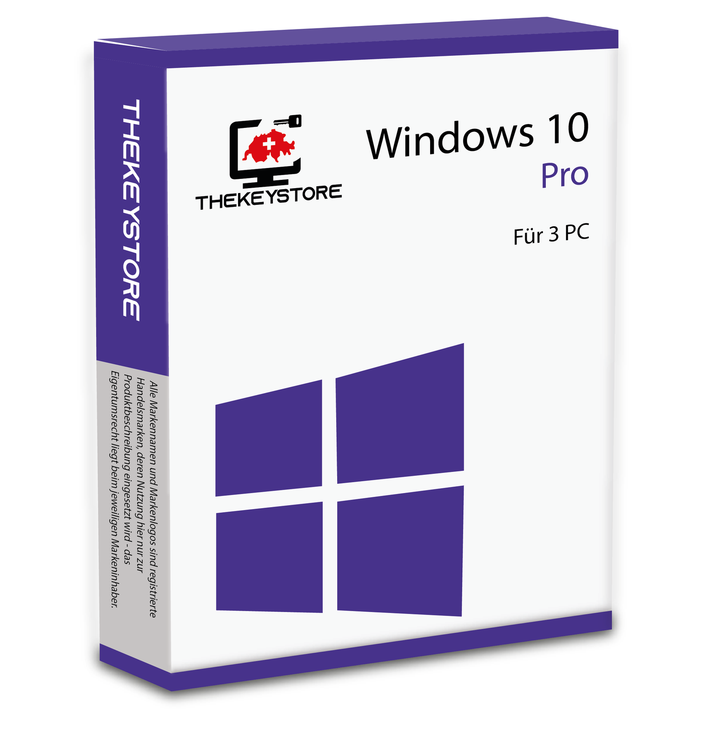 Microsoft Windows 10 Pro - Für 3 PC