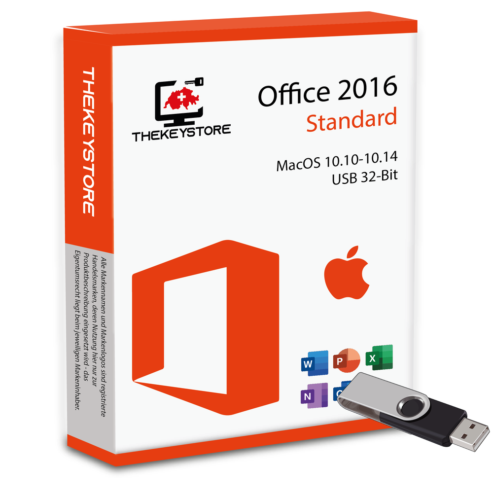 Microsoft Office 2016 Standard Mac 10.10-10.14