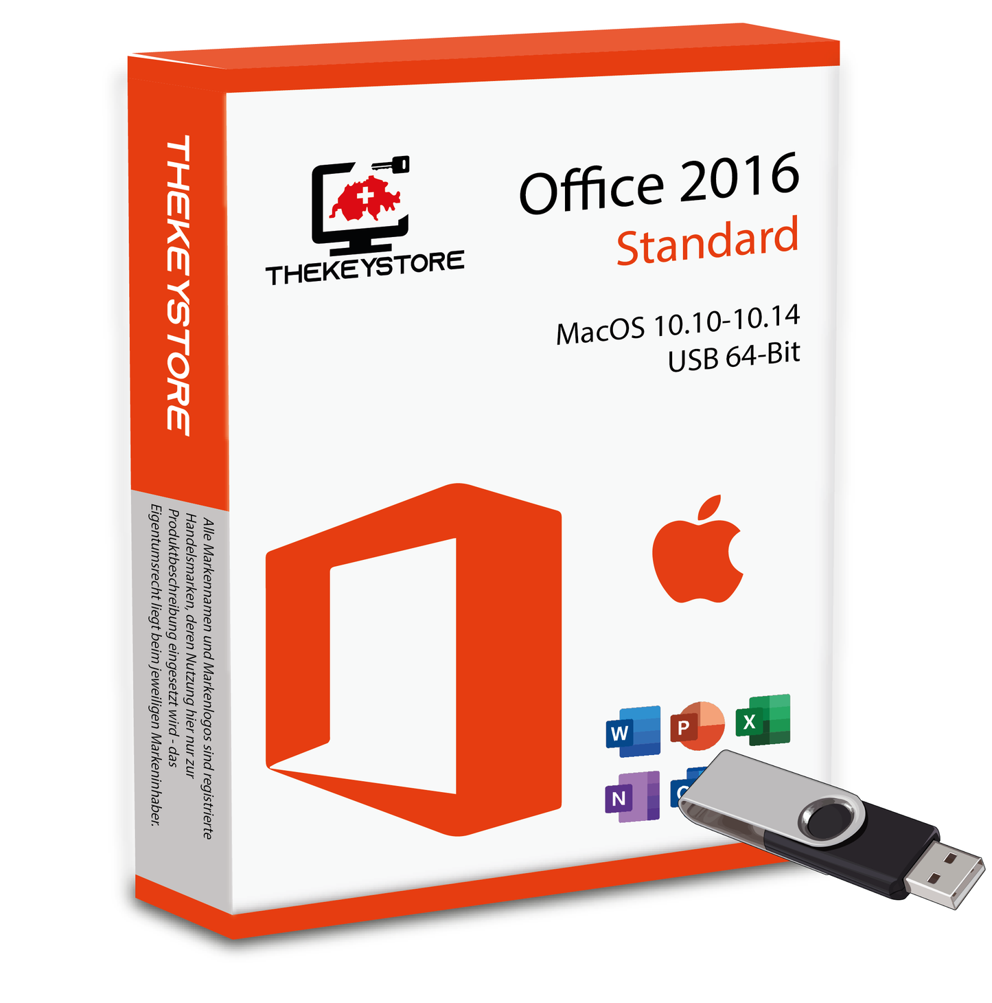 Microsoft Office 2016 Standard MacOS 10.10-10.14 - TheKeyStore Schweiz