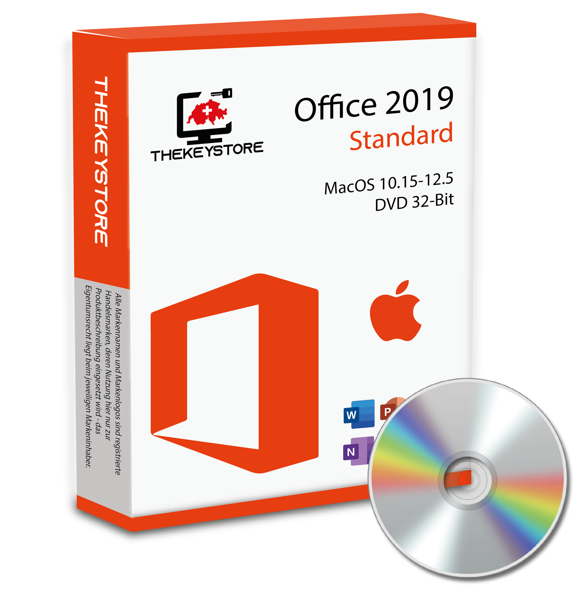 Microsoft Office 2019 Standard MacOS 10.15-12.5 - TheKeyStore Schweiz