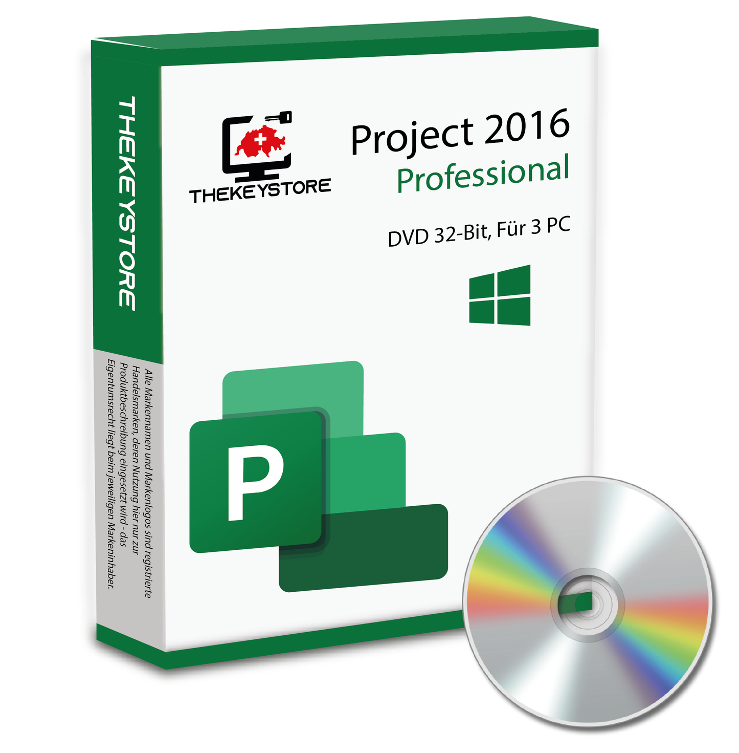 Microsoft Project 2016 Professional - Für 3 PC - TheKeyStore Schweiz