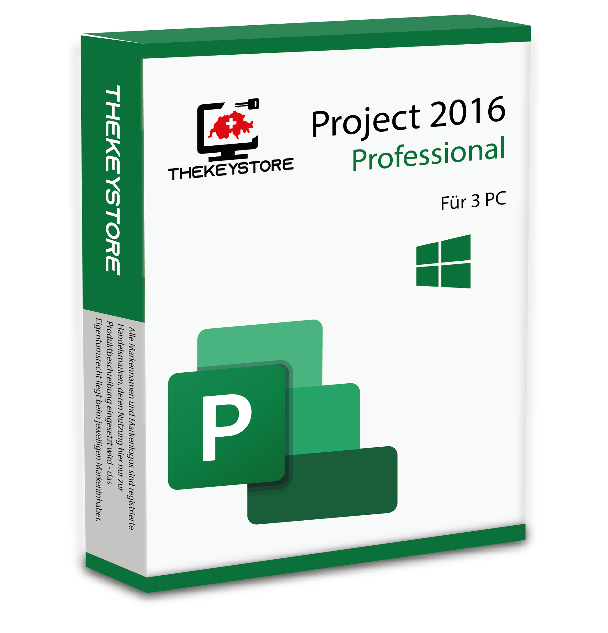 Microsoft Project 2016 Professional - Für 3 PC - TheKeyStore Schweiz