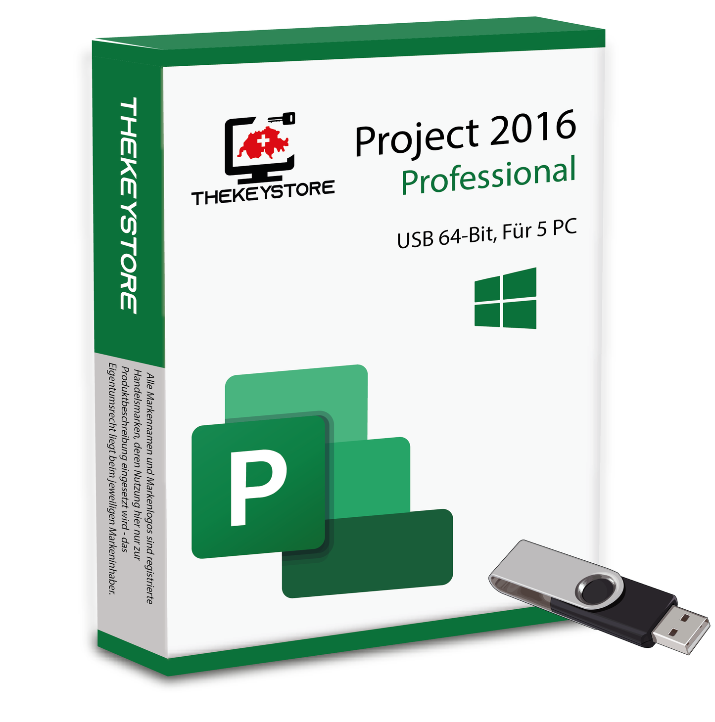 Microsoft Project 2016 Professional - Für 5 PC - TheKeyStore Schweiz