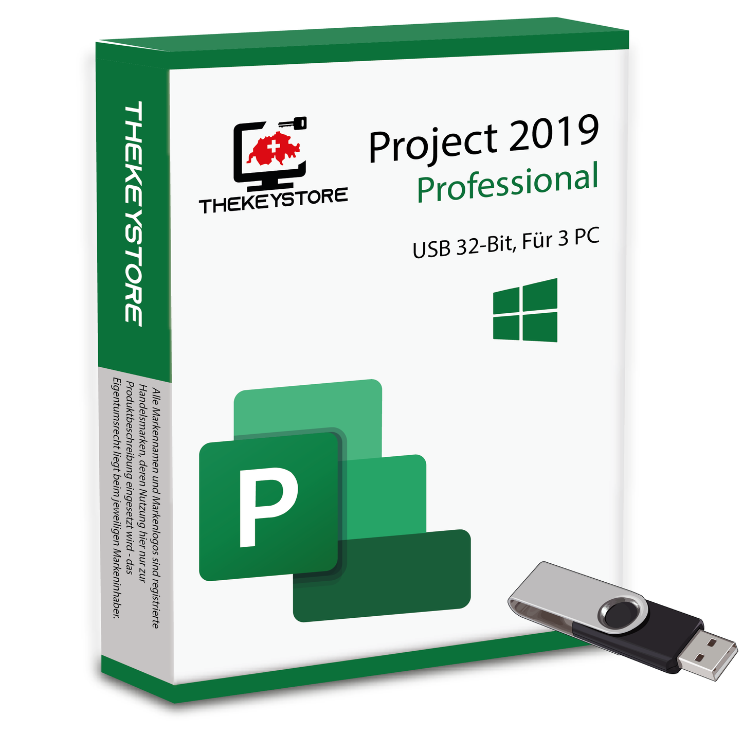 Microsoft Project 2019 Professional - Für 3 PC - TheKeyStore Schweiz