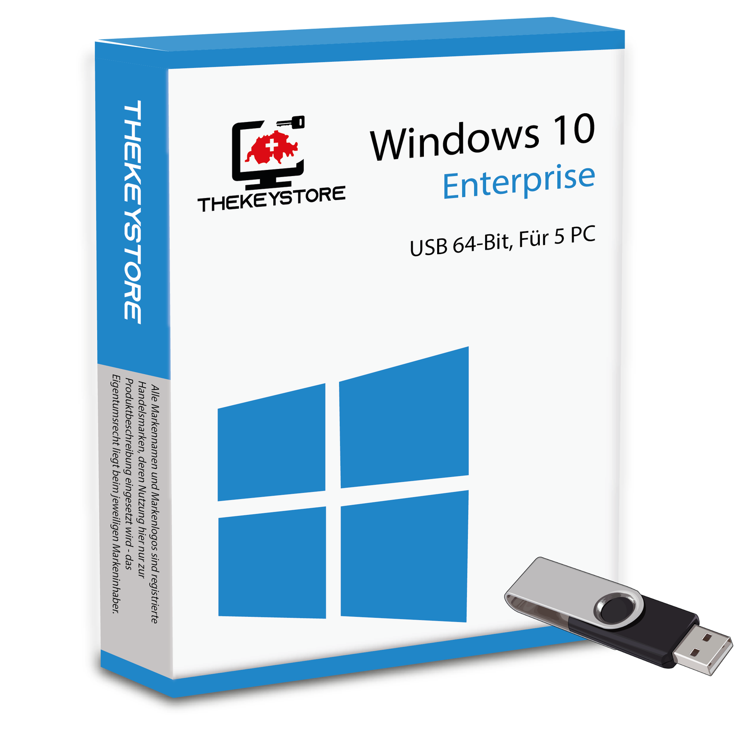 Microsoft Windows 10 Enterprise - Für 5 PC - TheKeyStore Schweiz