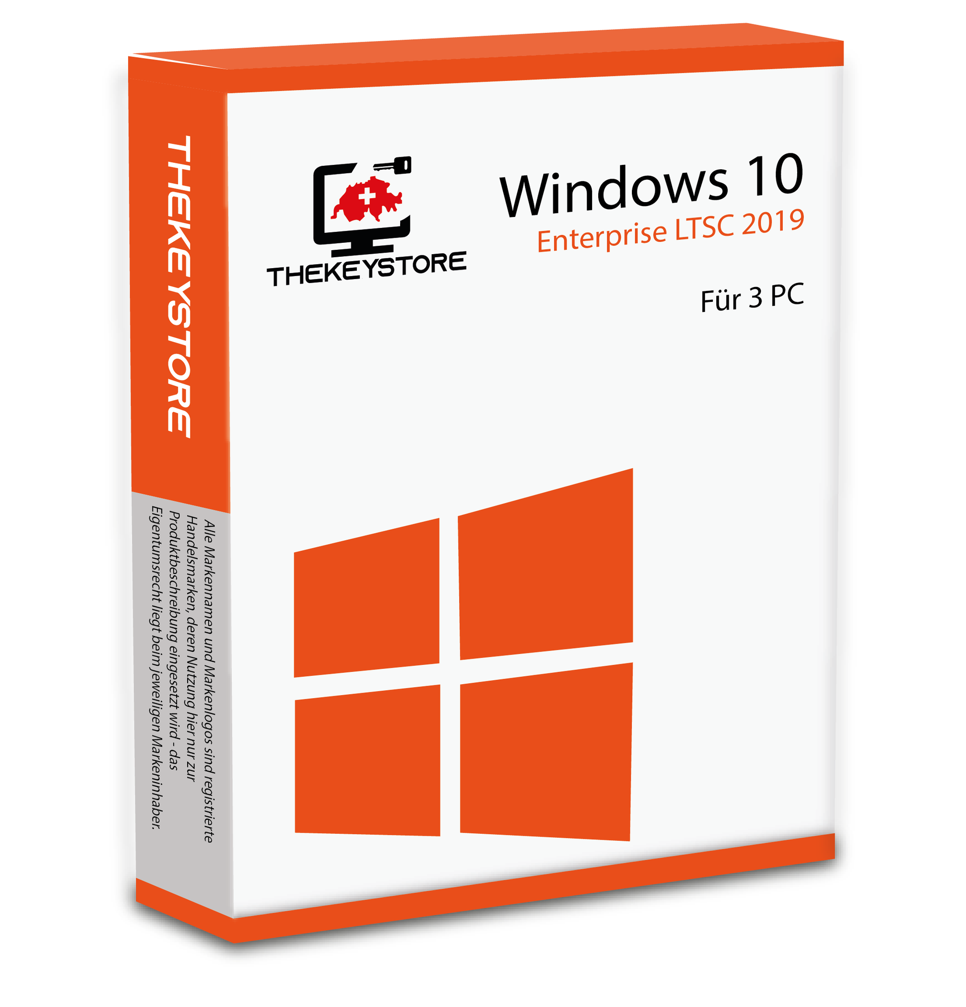 Microsoft Windows 10 Enterprise LTSC 2019 - Für 3 PC - TheKeyStore Schweiz