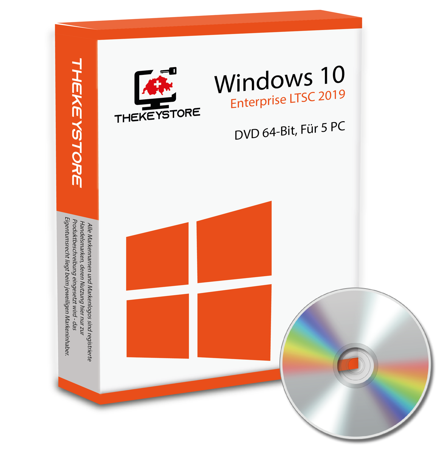 Microsoft Windows 10 Enterprise LTSC 2019 - Für 5 PC - TheKeyStore Schweiz