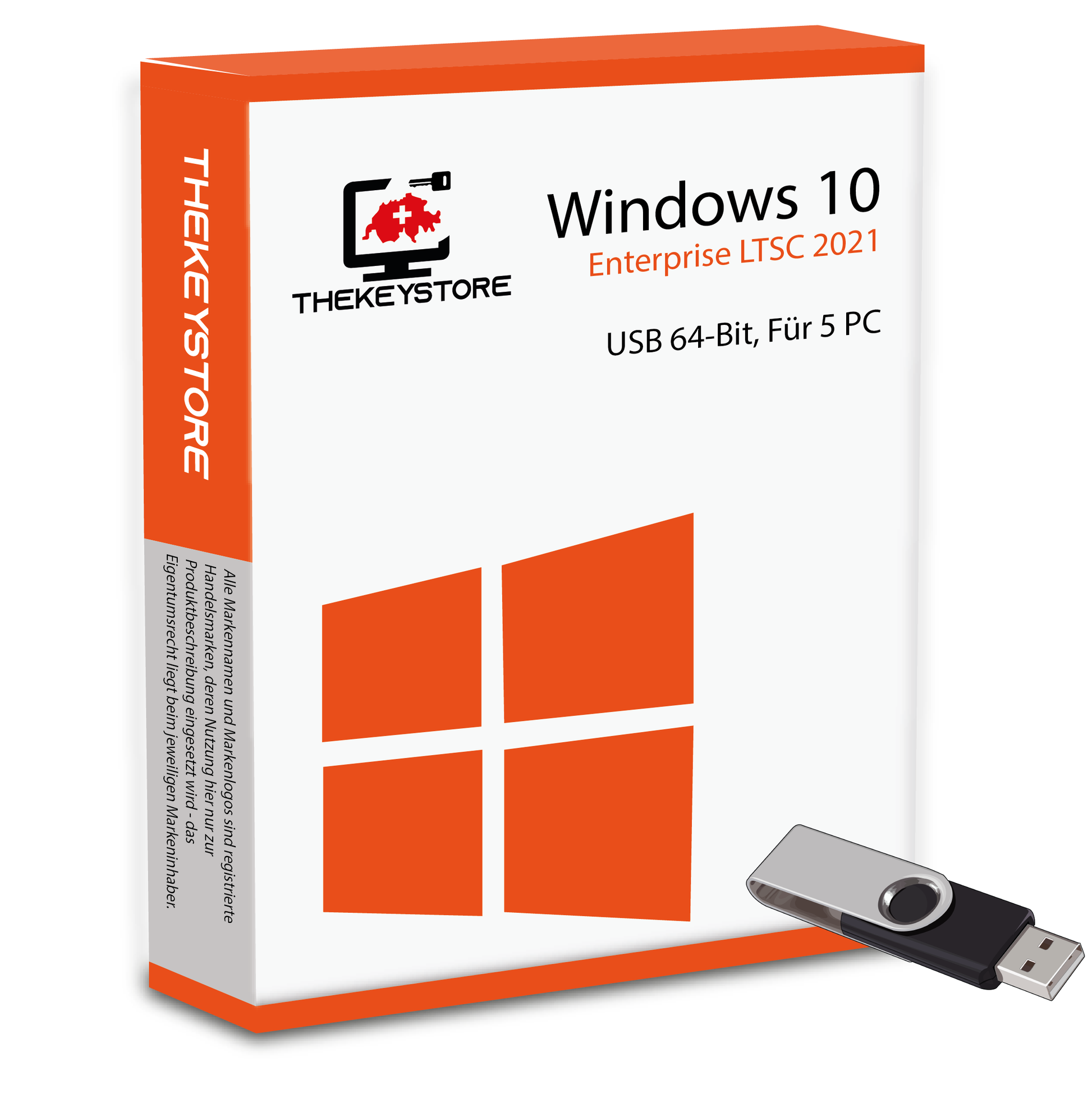Microsoft Windows 10 Enterprise LTSC 2021 - Für 5 PC - TheKeyStore Schweiz