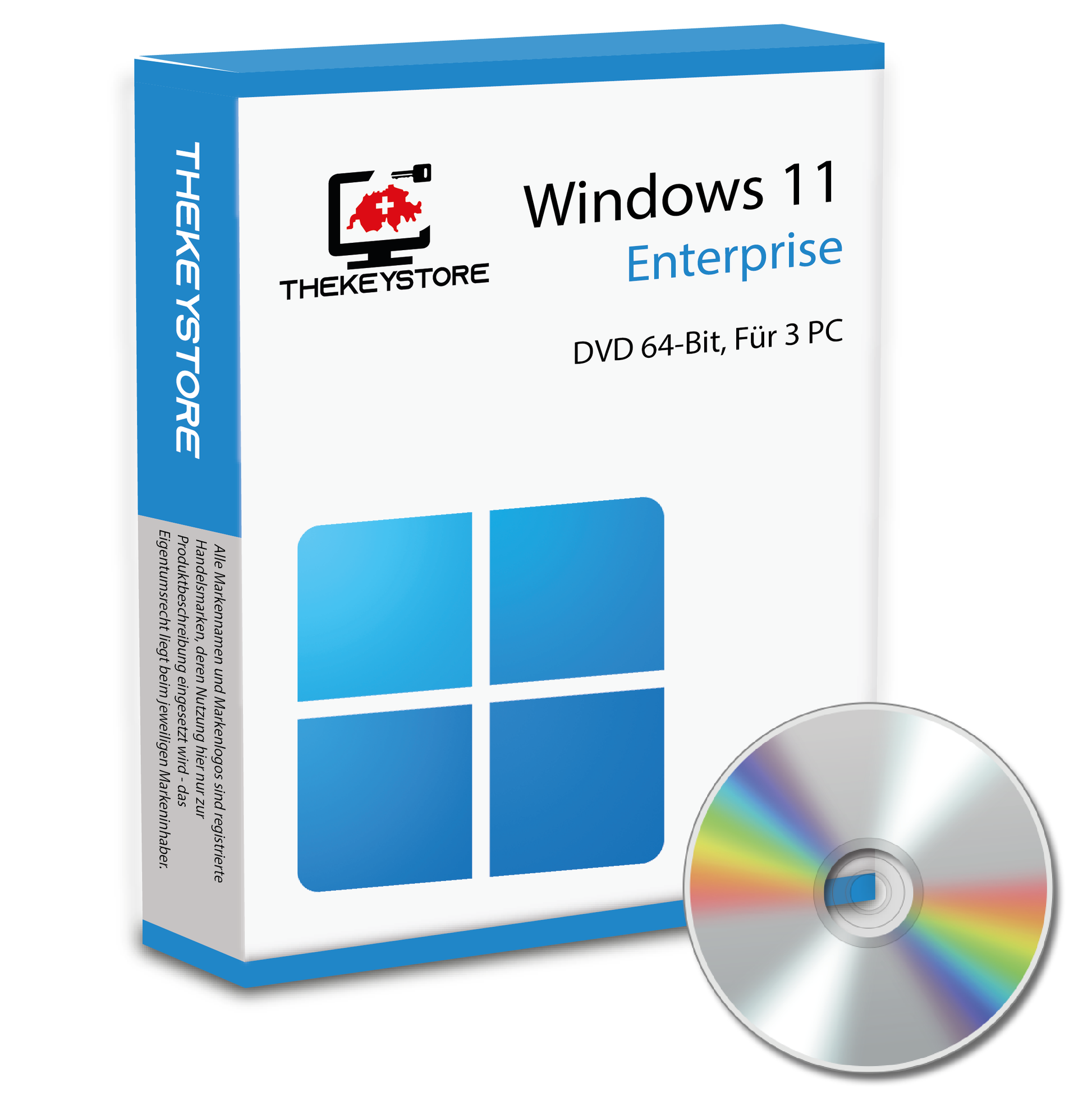 Microsoft Windows 11 Enterprise - Für 3 PC - TheKeyStore Schweiz