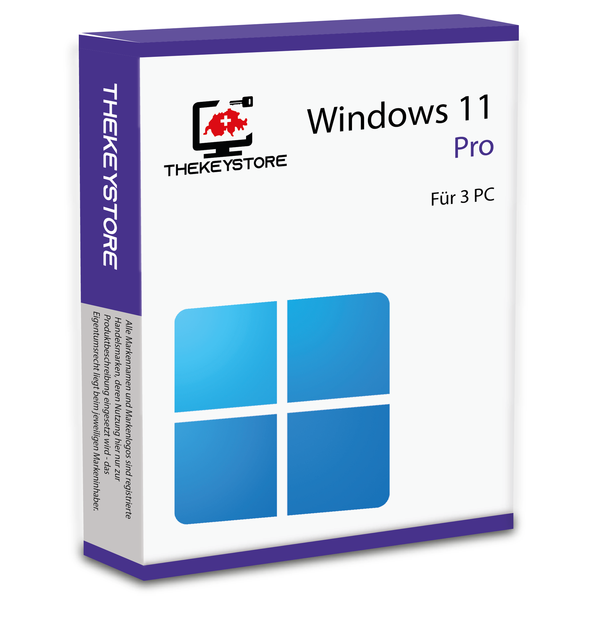 Microsoft Windows 11 Pro - Für 3 PC - TheKeyStore Schweiz