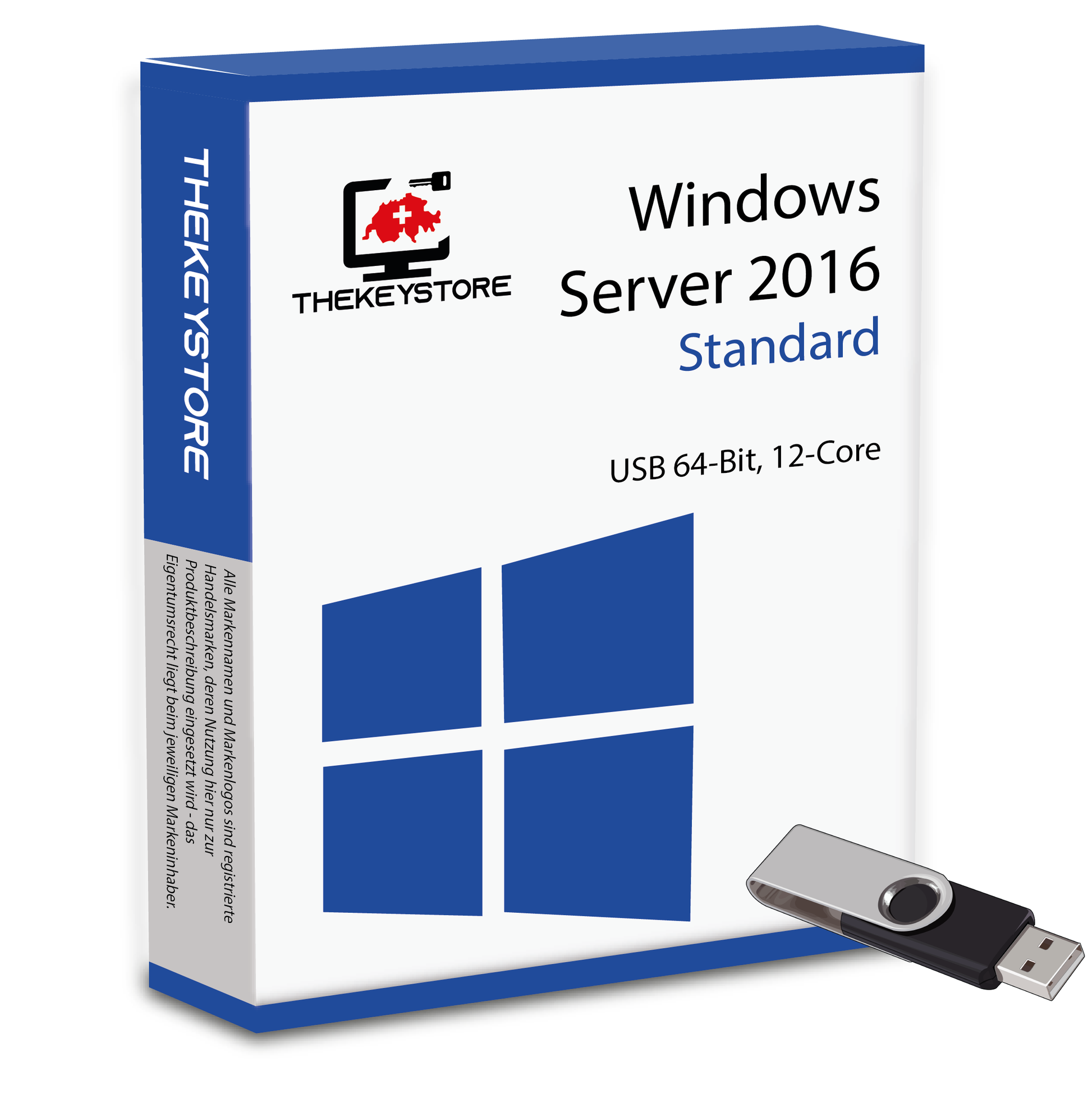 Microsoft Windows Server 2016 Standard 12-Core - TheKeyStore Schweiz