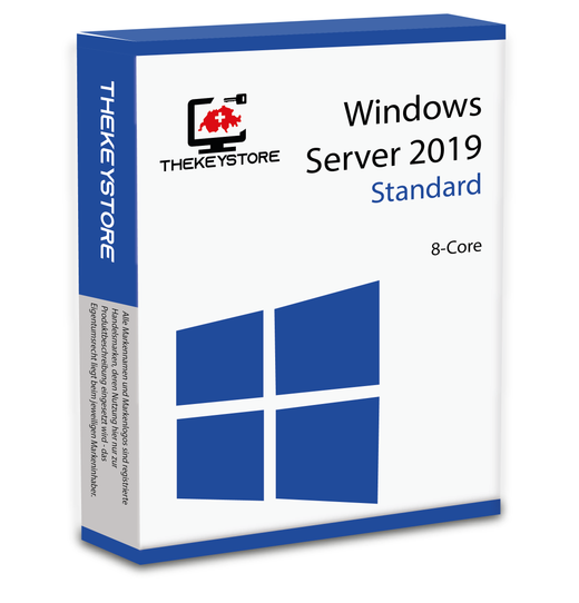 Microsoft Windows Server 2019 Standard 8-Core - TheKeyStore Schweiz
